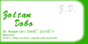 zoltan dobo business card